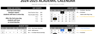 Academic Calendar